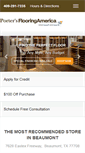 Mobile Screenshot of portersflooringamerica.com